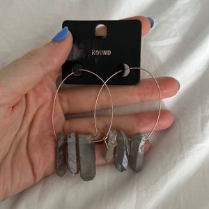Stone earrings